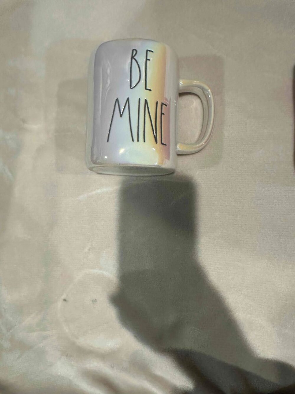 Rae Dunn BE MINE Iridescent mug